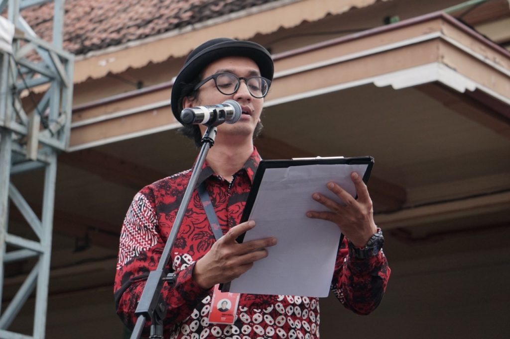 Official Dok FKY2019 - Ketua Umum Festival Kebudayaan Yogyakarta 2019, Paksi Raras Alit memberikan laporan pembukaan 