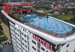 Indoluxe Hotel Jogjakarta building from birds eye