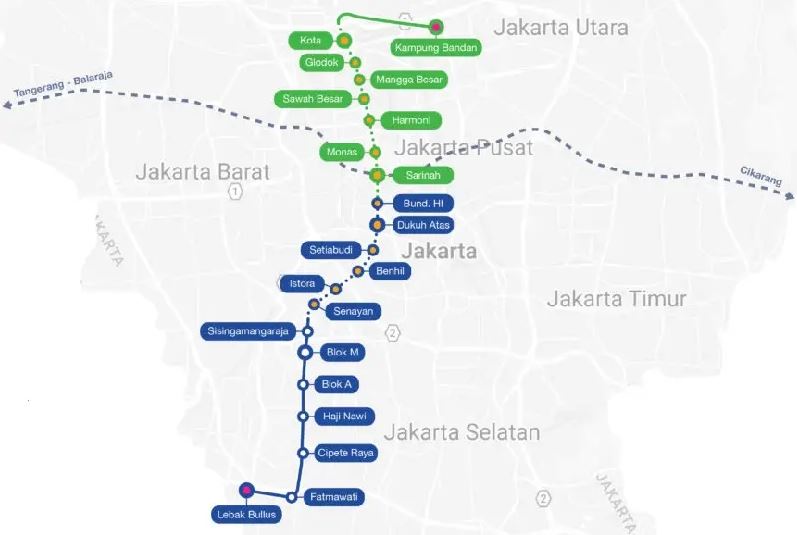 rute MRT Jakarta