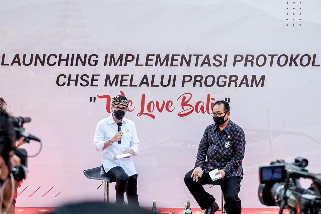 Kemenparekraf Kampanye 'We Love Bali', Perkuat Penerapan Protokol Kesehatan