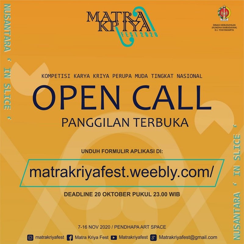 Open Call Matra Kriya Fest 2020 Diperpanjan[Dok. MKF 2020] poster digital