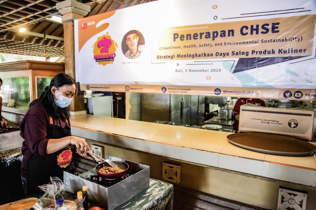 Kemenparekraf Ajak Pelaku Kuliner di Bali Terapkan Protokol CHSE