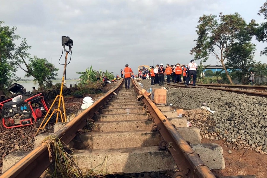 Jalur Kedunggedeh - Lemahabang Masih Dalam Perbaikan, Perjalananan KA 22 Februari Belum Beroperasi-min