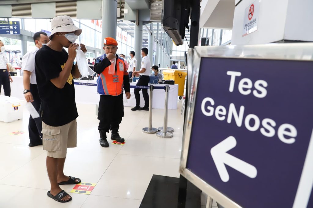 Mulai 6 Februari 2021, layanan tes GeNose C19 untuk sementara waktu hanya tersedia di Stasiun Pasar Senen dan Yogyakarta