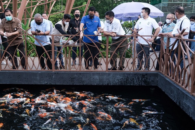 Sandiaga Salahuddin Uno mengunjungi destinasi wisata Panbil Nature Reserve