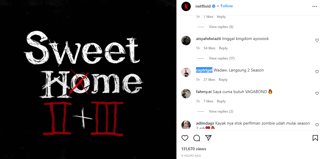 Sweet Home Season 2 dan 3 Dikonfirmasi Netflix, Bakal Seperti Apa, image : SC @netflixid