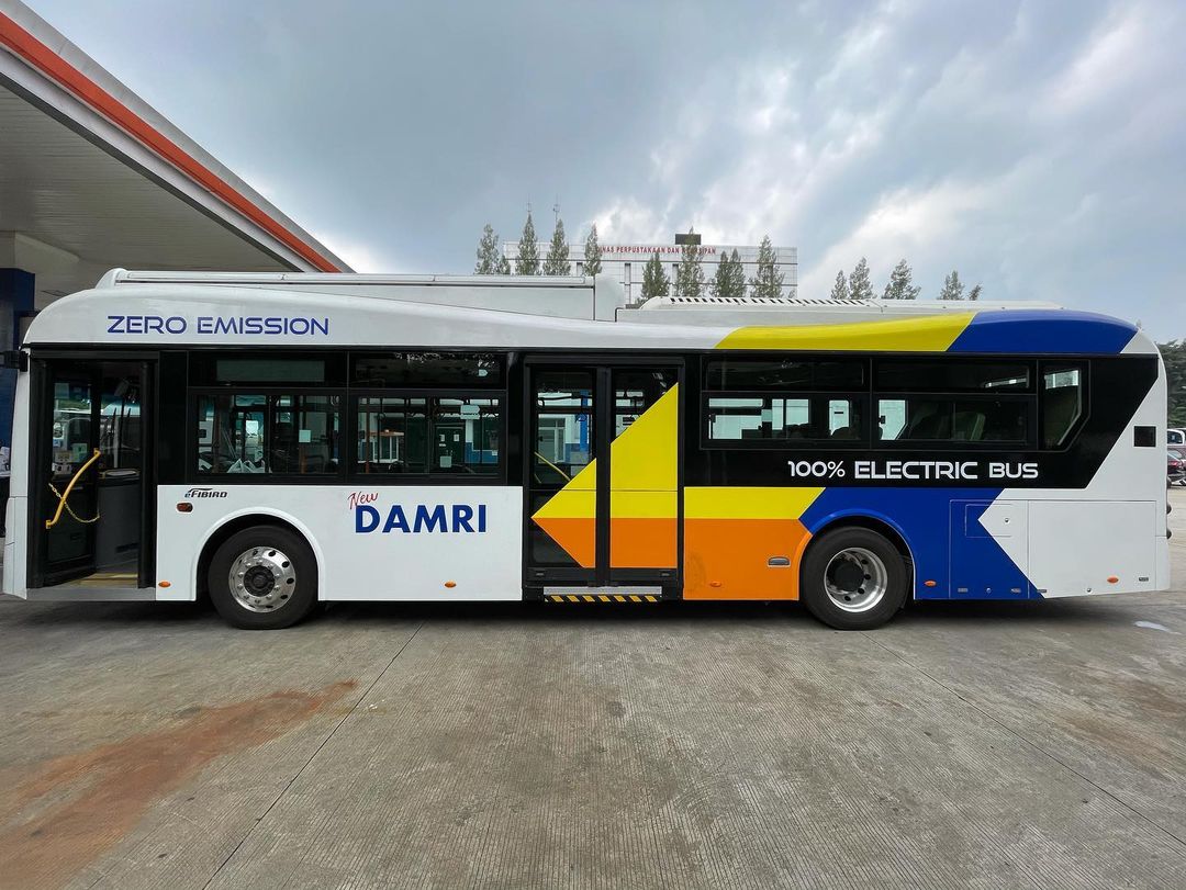 Bus Listrik Damri Indonesia