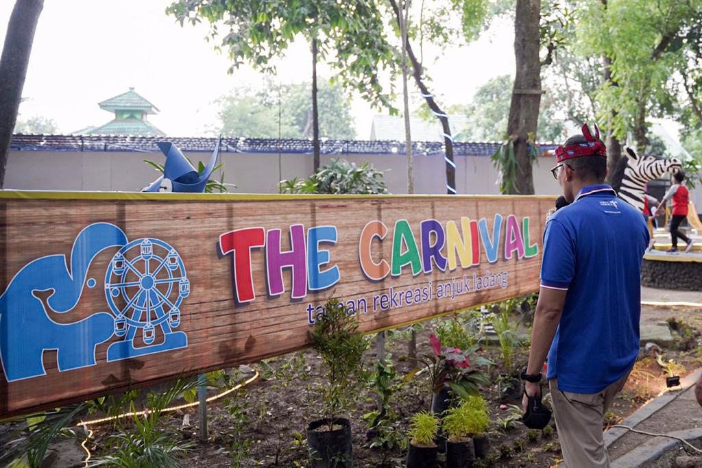 Taman Rekreasi The Carnival Nganjuk Diresmikan Langsung Menparekraf Sandiaga