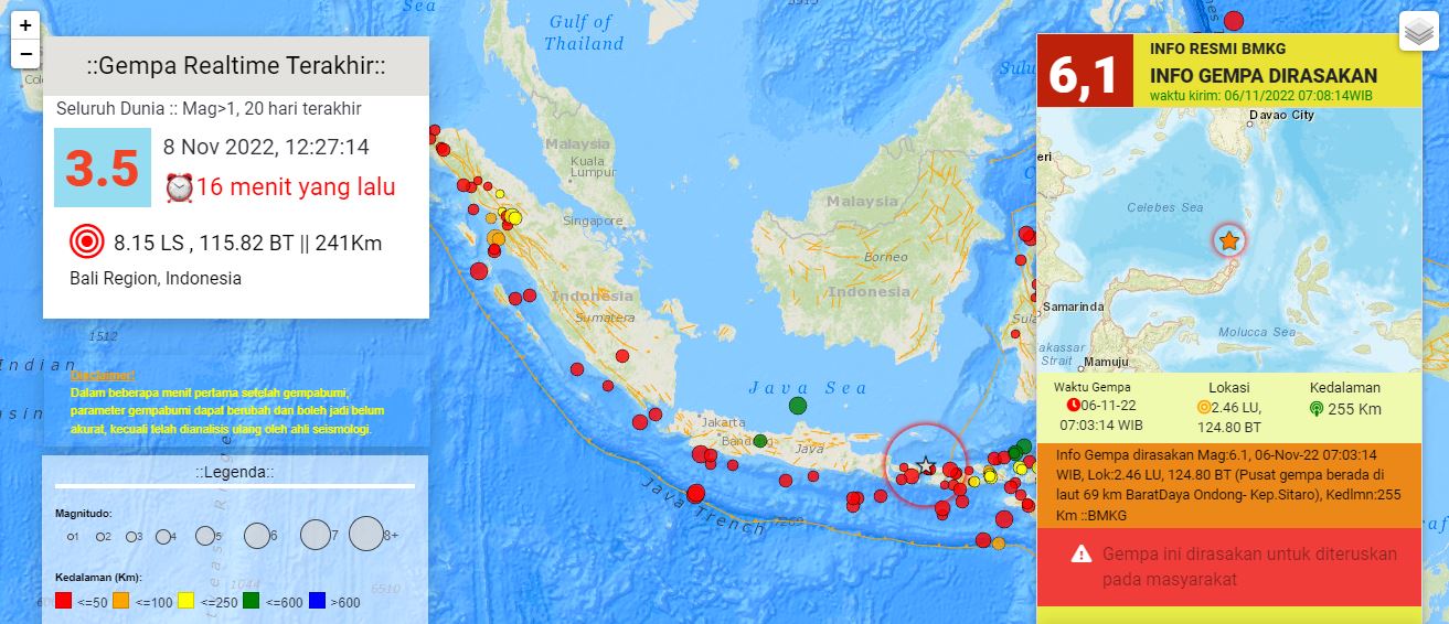 Akses Pendeteksi Gempa di Bali untuk KTT G20