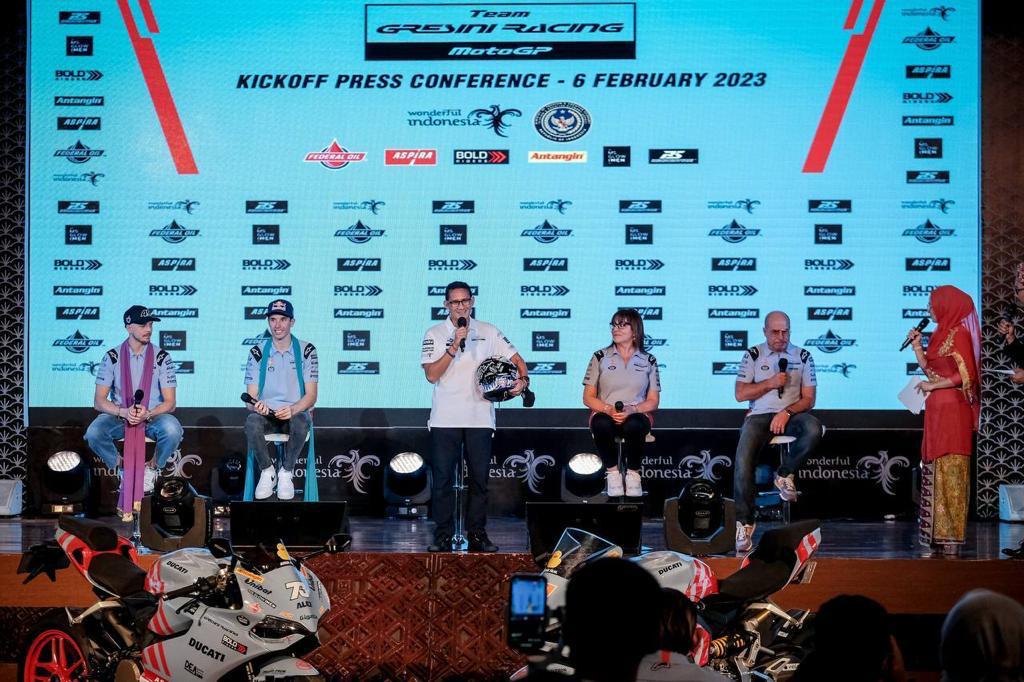 Sandiaga Apresiasi Tim Gresini Racing Promosikan Produk Indonesia di Pasar Internasional