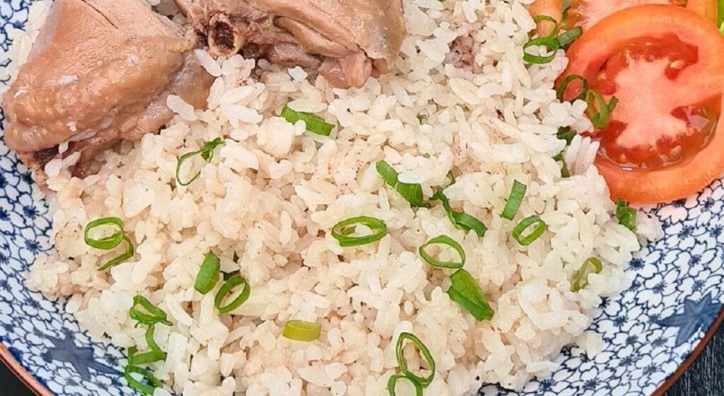 resep nasi hainam rice cooker