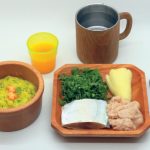 Bubur Singkong Isi Ikan dan Ayam dengan saus Jeruk Bubur Singkong Isi Ikan dan Ayam dengan saus Jeruk