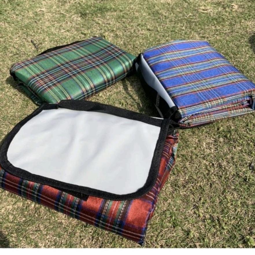 Tikar Lipat Piknik Kanvas Anti Air – Kuat, Alami, dan Stylish