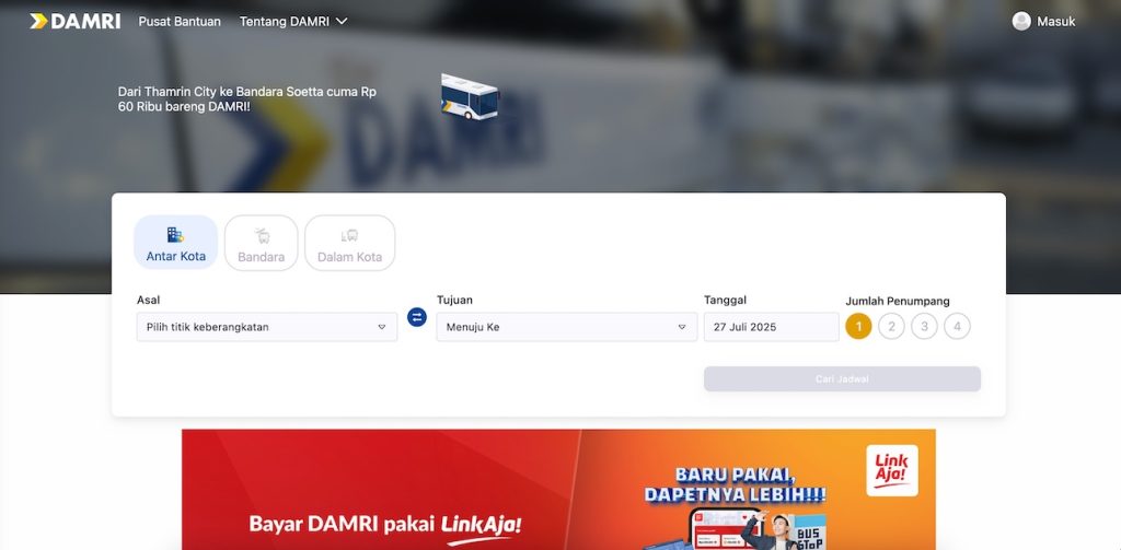 Pesan Tiket DAMRI Makin Gampang! Bisa Langsung Lewat Website Resmi dan Aplikasi, Banyak Fitur Canggih!