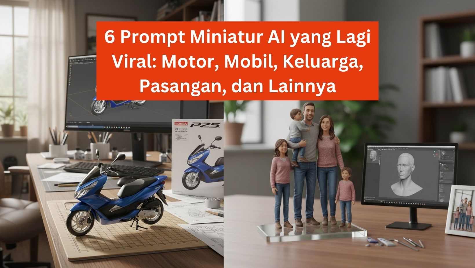 6 Prompt Miniatur AI yang Lagi Viral: Motor, Mobil, Keluarga, Pasangan, dan Lainnya