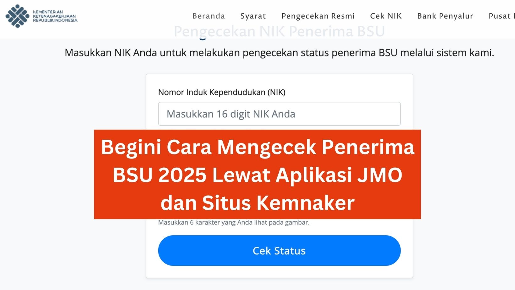 Begini Cara Mengecek Penerima BSU 2025 Lewat Aplikasi JMO dan Situs Kemnaker