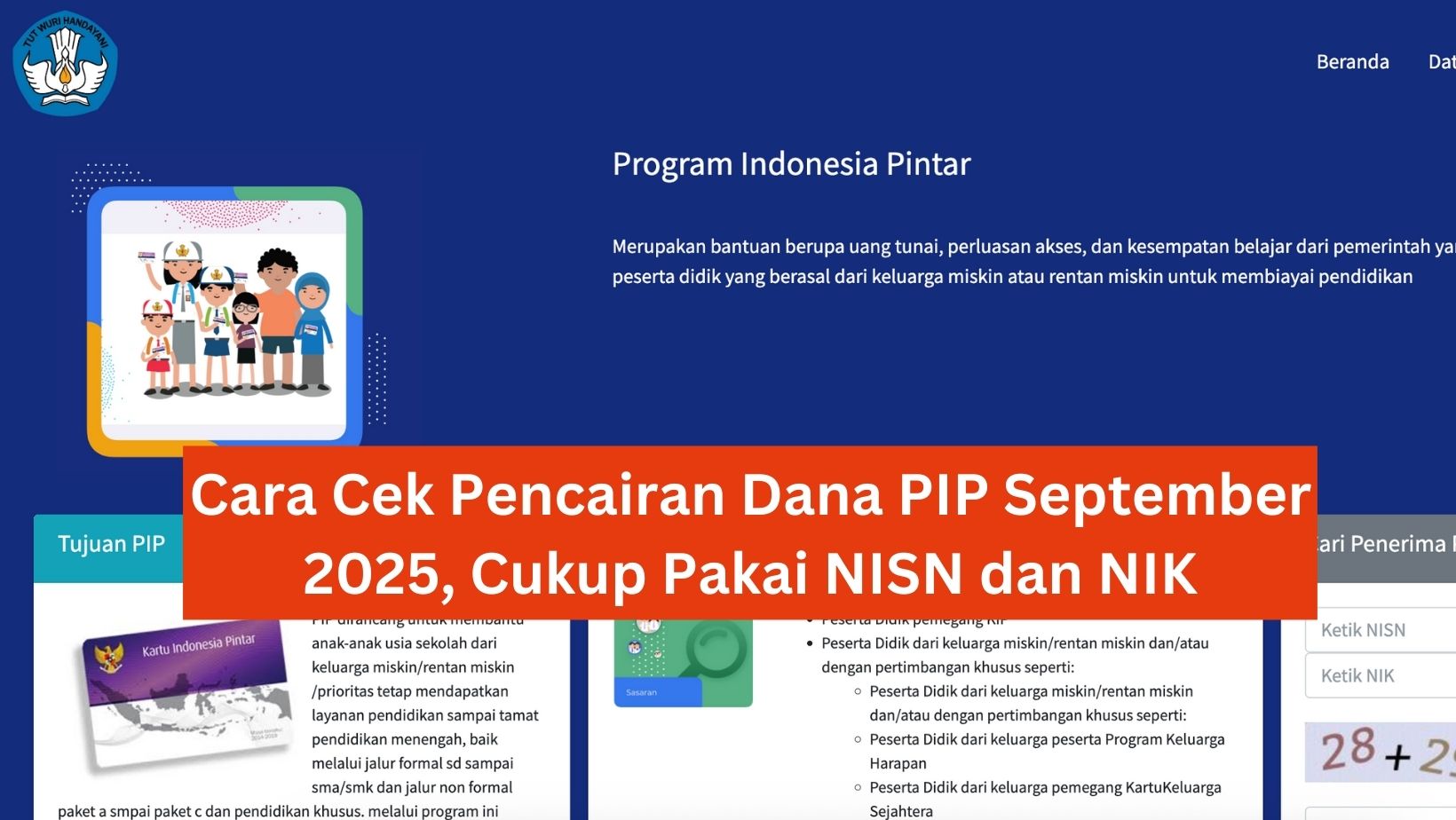 Cara Cek Pencairan Dana PIP September 2025, Cukup Pakai NISN dan NIK