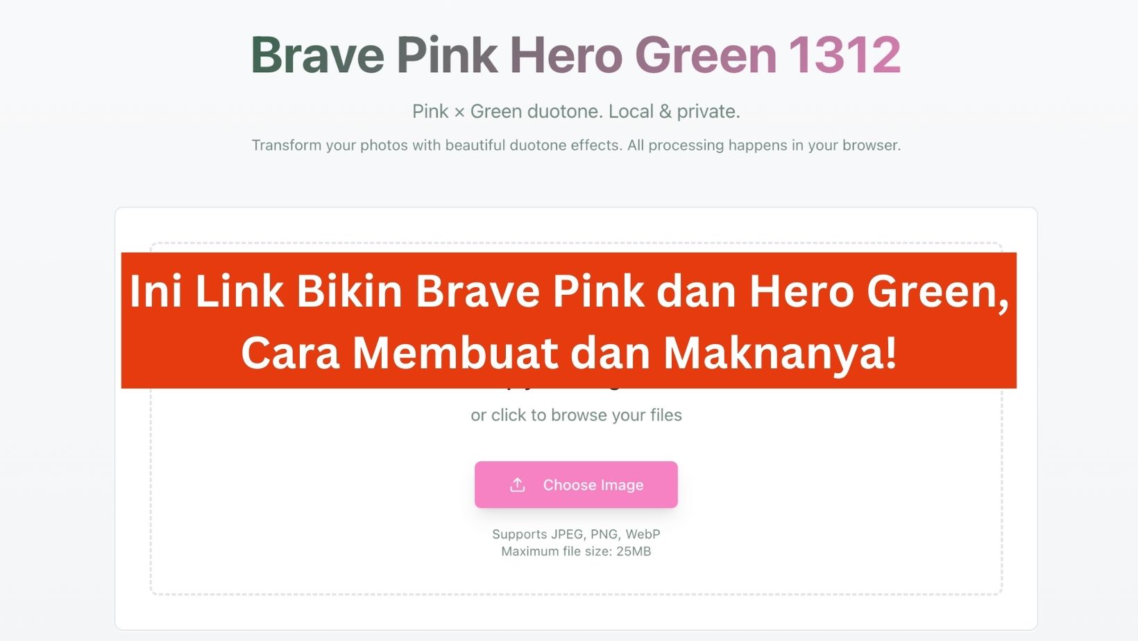 Ini Link Bikin Brave Pink dan Hero Green, Cara Membuat dan Maknanya!