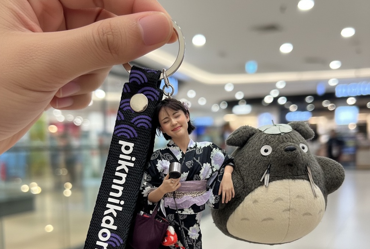 prompt Gemini AI miniatur gantungan kunci