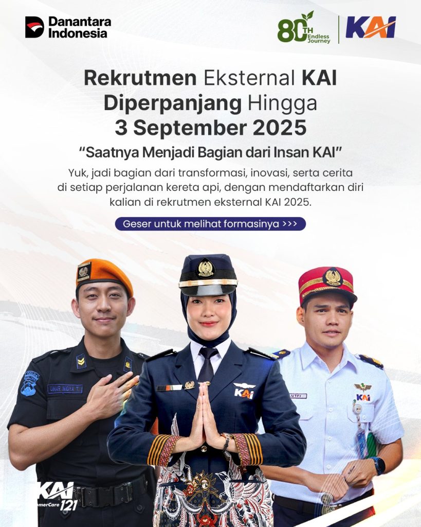 Lowongan Kerja KAI 2025 Diperpanjang