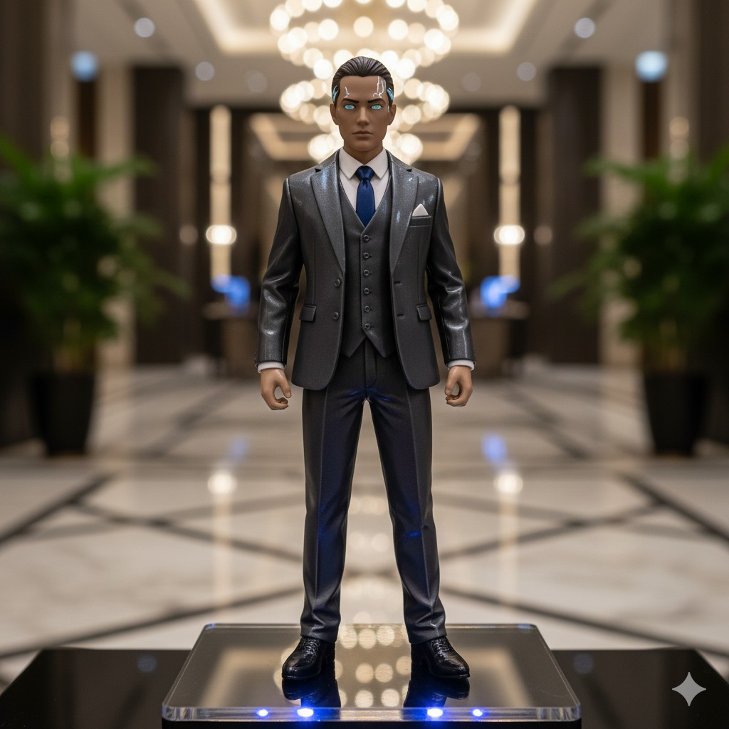 10 Prompt Gemini AI Miniatur Orang, Superhero, Miniatur Bergerak dan Hasilnya! 2 Miniatur Formal Elegan