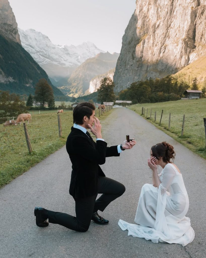 10 Potret El Rumi Lamar Syifa Hadju di Lembah Paling Indah Dunia, Lauterbrunnen Swiss image by IG: elelrumi