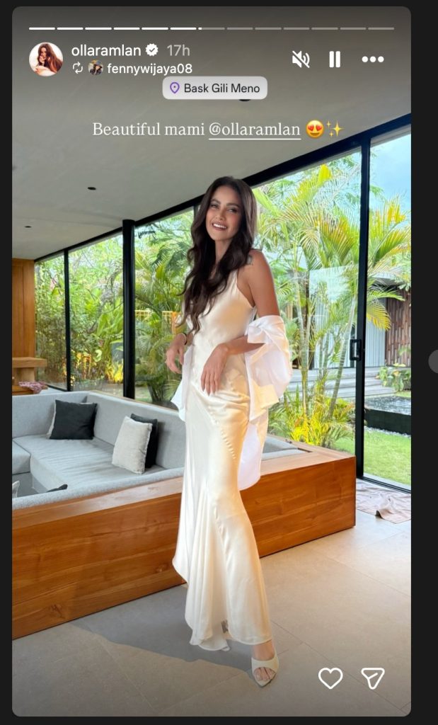 Potret Olla Ramlan dan Tristan Molina di Gili Meno, Lombok, image by IG: ollaramlan