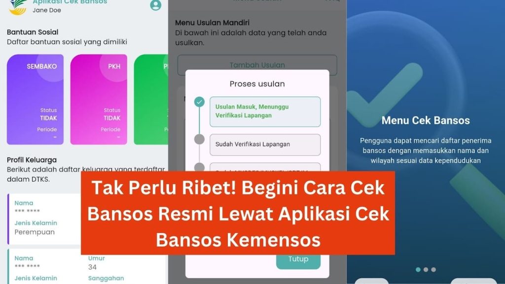 Tak Perlu Ribet! Begini Cara Cek Bansos Resmi Lewat Aplikasi Cek Bansos Kemensos