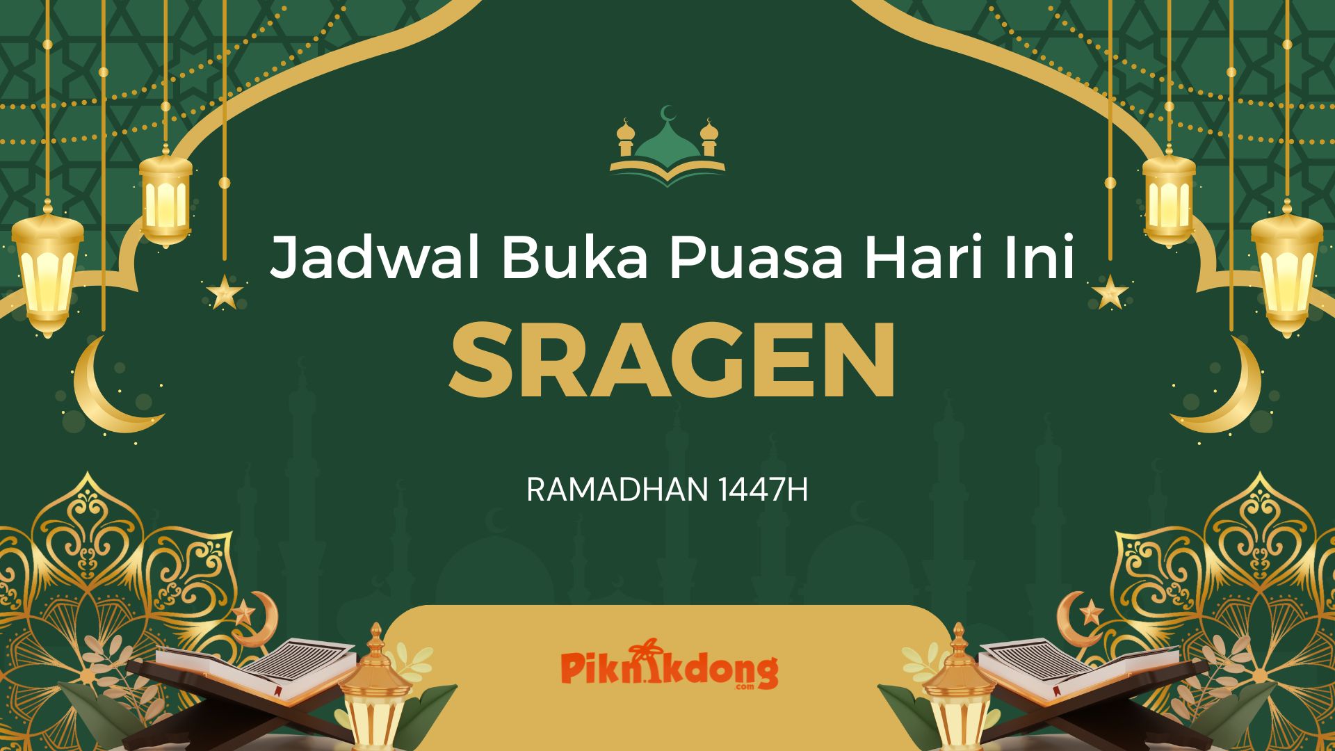 Jadwal Buka Puasa Sragen Hari Ini, Jumat 20 Februari 2026