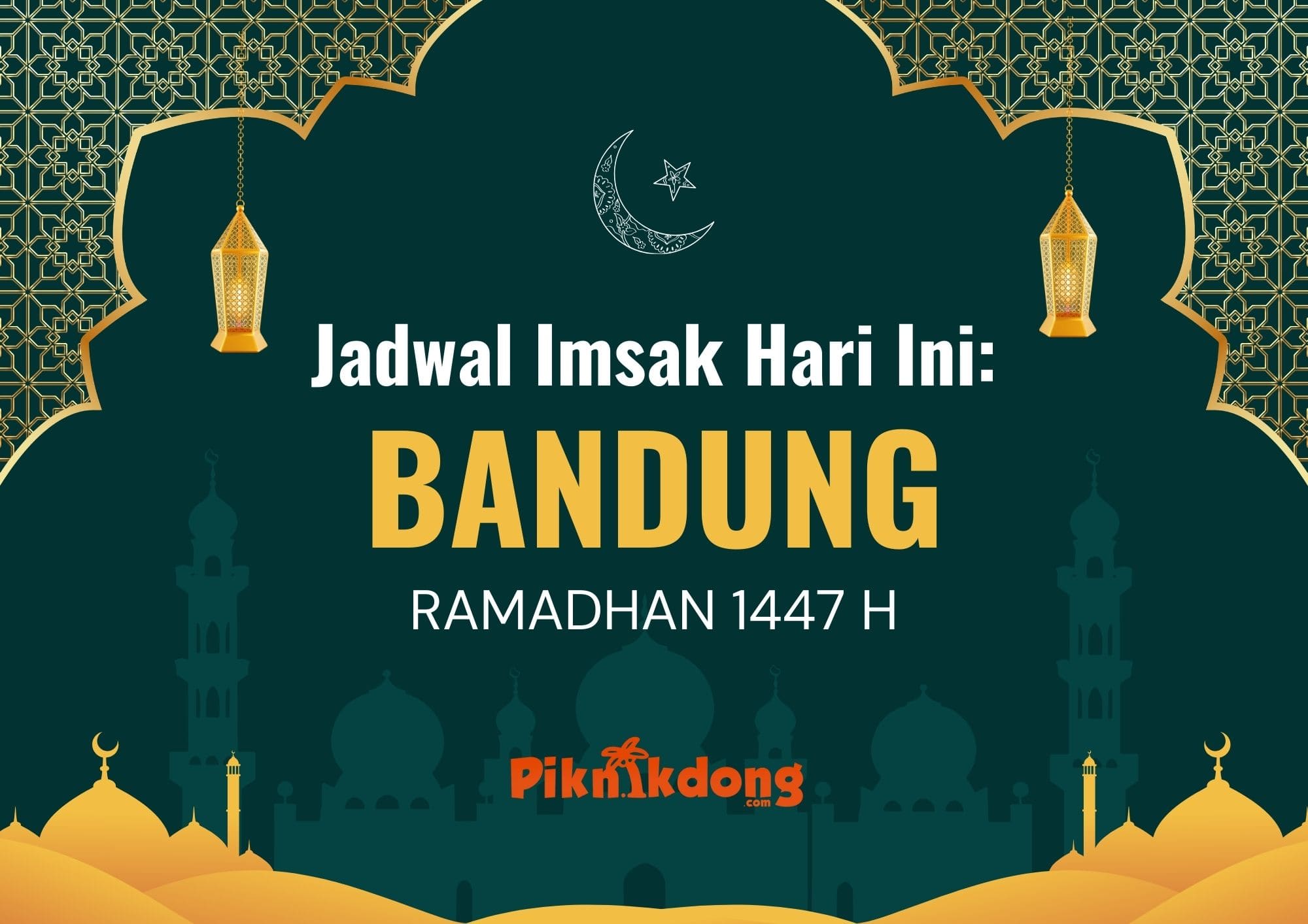 Jadwal Imsak dan Buka Puasa Bandung 25 Februari 2026: Magrib 18.18 WIB