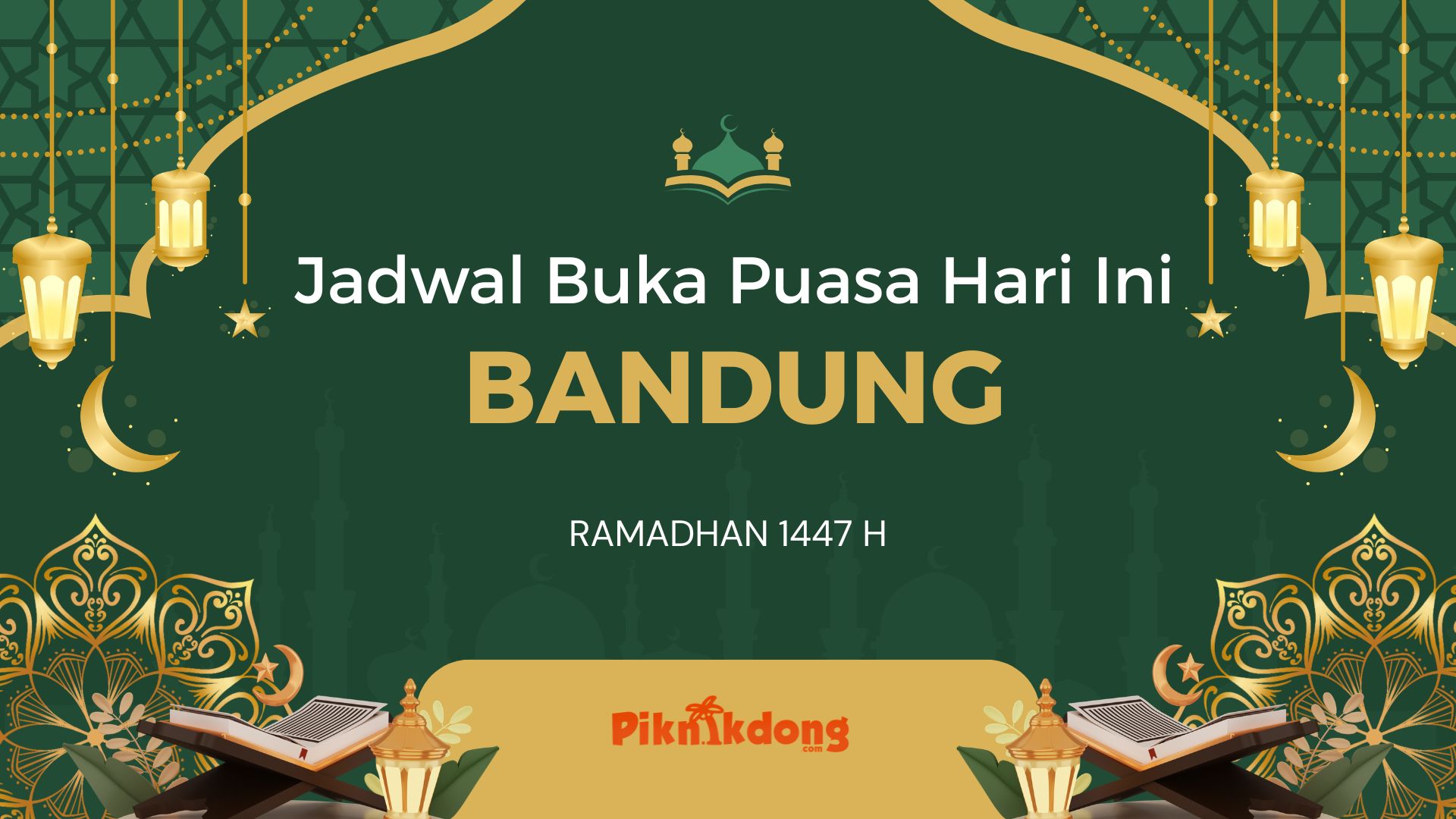 Jadwal Sholat dan Buka Puasa Bandung Hari Ini, 26 Februari 2026