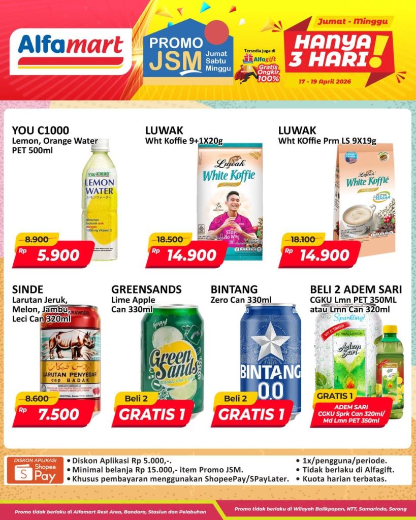 Katalog Promo JSM Alfamart Terbaru Hari Ini, 17-19 April 2026, Cara Simpel Berburu Diskon Tanpa Ribet