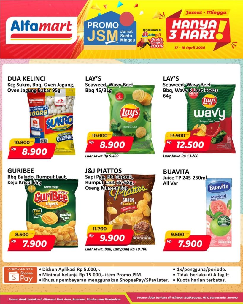 Katalog Promo JSM Alfamart Terbaru Hari Ini, 17-19 April 2026, Cara Simpel Berburu Diskon Tanpa Ribet