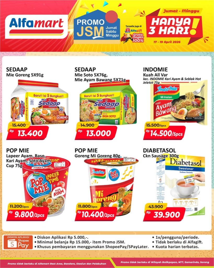 Katalog Promo JSM Alfamart Terbaru Hari Ini, 17-19 April 2026, Cara Simpel Berburu Diskon Tanpa Ribet