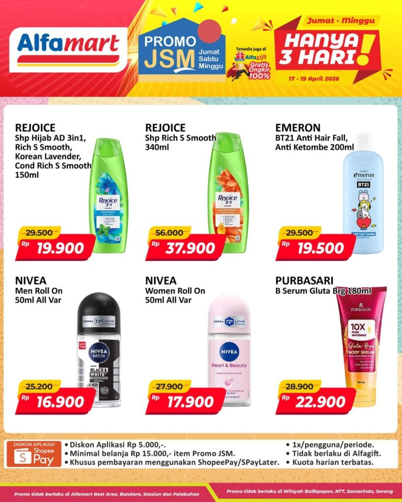 Katalog Promo JSM Alfamart Terbaru Hari Ini, 17-19 April 2026, Cara Simpel Berburu Diskon Tanpa Ribet