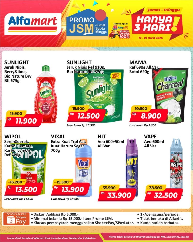 Katalog Promo JSM Alfamart Terbaru Hari Ini, 17-19 April 2026, Cara Simpel Berburu Diskon Tanpa Ribet