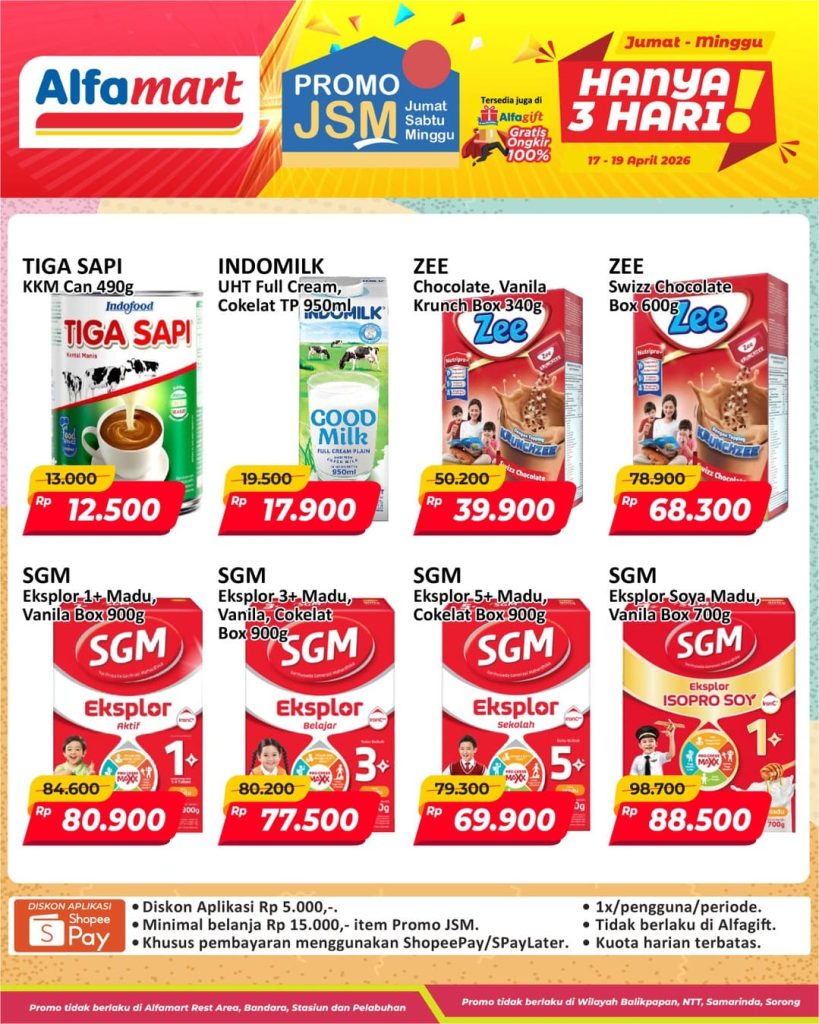 Katalog Promo JSM Alfamart Terbaru Hari Ini, 17-19 April 2026, Cara Simpel Berburu Diskon Tanpa Ribet