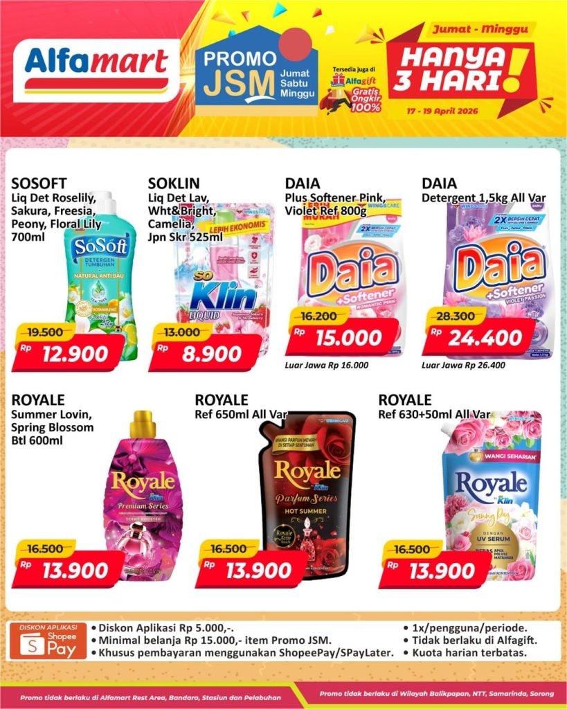 Katalog Promo JSM Alfamart Terbaru Hari Ini, 17-19 April 2026, Cara Simpel Berburu Diskon Tanpa Ribet