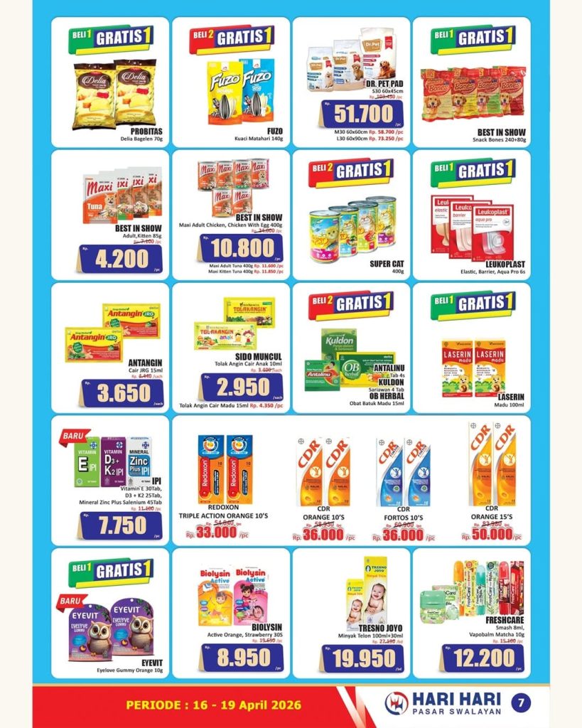 Katalog Promosi JSM Hari Hari Swalayan Terbaru Hari Ini 16-19 April 2026, Banyak Diskon Spesial!