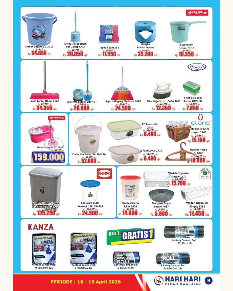 Katalog Promosi JSM Hari Hari Swalayan Terbaru Hari Ini 16-19 April 2026, Banyak Diskon Spesial!