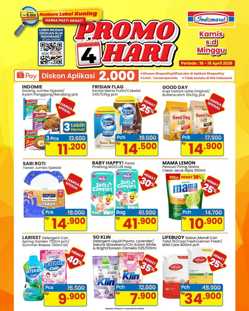 Promo JSM Indomaret Hari Ini, 17-22 April 2026