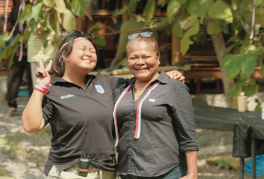 (Right) Silvia Maharani, Chief of Security, Nuanu Creative City