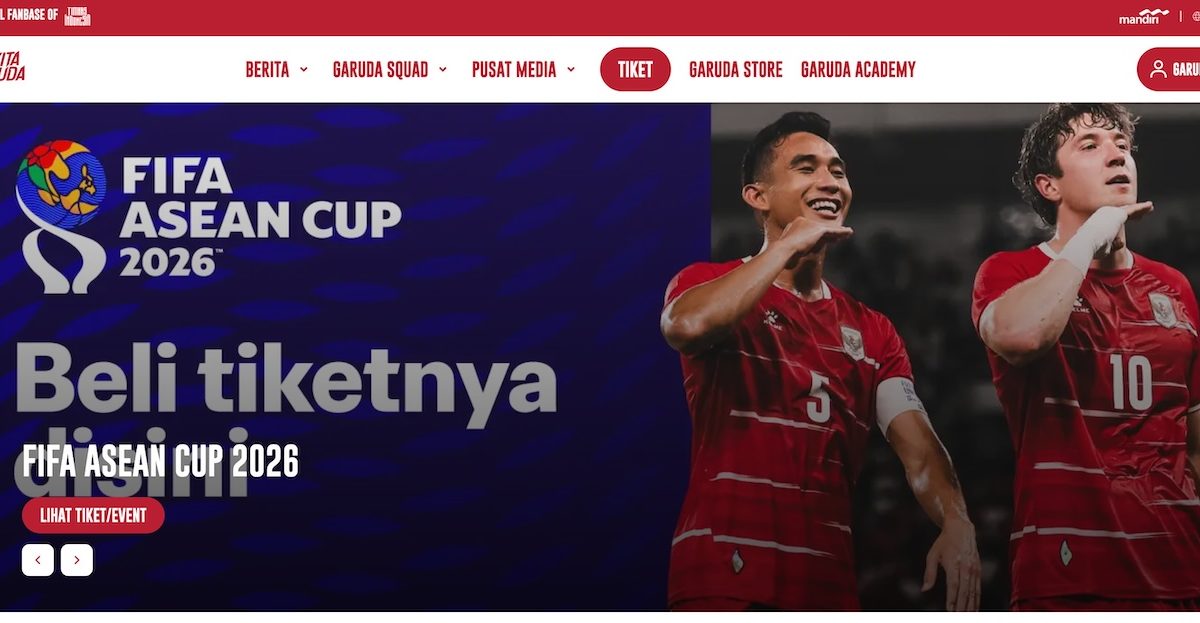 Cara Beli Tiket FIFA ASEAN Cup 2026: Harga, Link Resmi dan Jadwal Timnas Indonesia