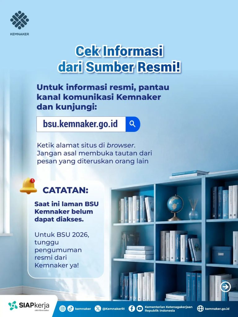 Link Cek BSU 2026 bsu.kemnaker.go.id Tidak Bisa Diakses, Kemnaker Ingatkan Bahaya Link Palsu 2 Link Cek BSU 2026 bsu.kemnaker.go.id Tidak Bisa Diakses, Kemnaker Ingatkan Bahaya Link Palsu
