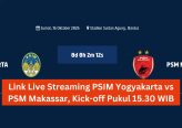 Link Live Streaming PSIM Yogyakarta vs PSM Makassar, Kick-off Pukul 15.30 WIB